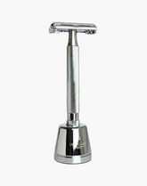 Eco-Razor Island Stand for Safety Razor Chrome